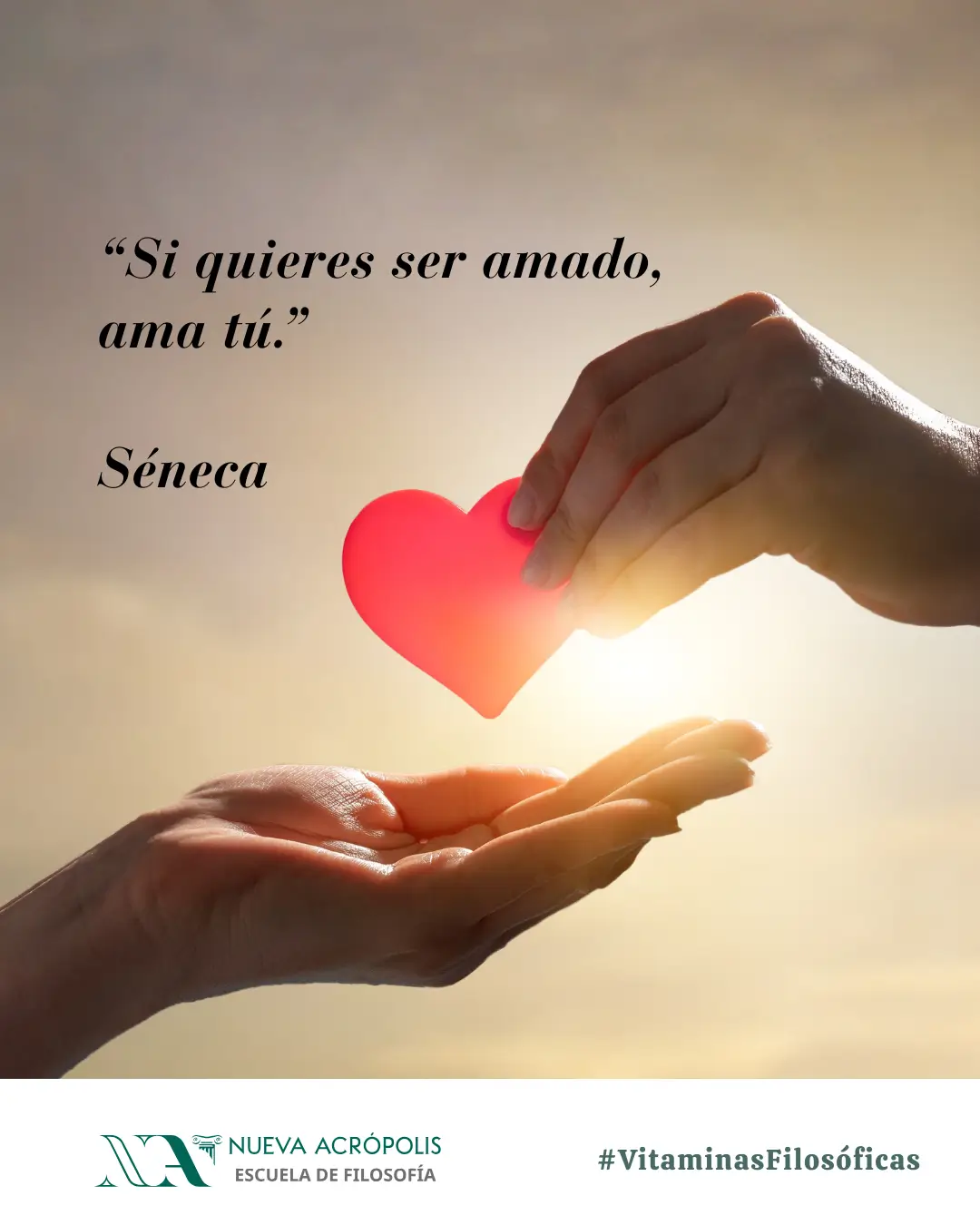 Si quieres ser amado, ama tú